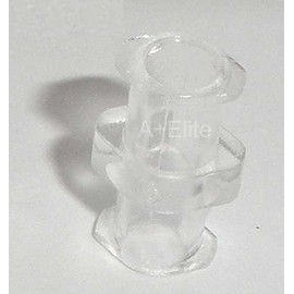 A+Elite Female Luer Lock to Female Luer Lock Syringe Connectors Adapters 20/PK Autoclaveable Polycarbonate Non-Sterile Rapidfill FLL to FLL