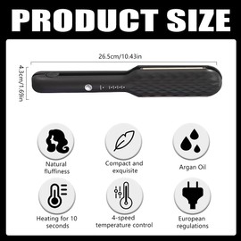 Vmxlso Hair Crimpers for Women,Hair Crimper with 4 Heat Setting, Crimper Hair, Rapid Heating Volumizing Crimping Tool Hair for Fluffy Hairstyle, Women Girls, UK Plug