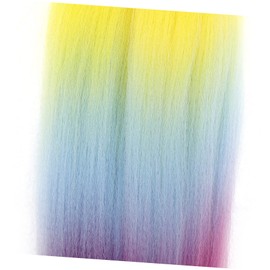 SAFIGLE Rainbow Braiding Hair Extensions Synthetic Dreadlock Wig Girls Gifts Boy Girl Hair Accessories