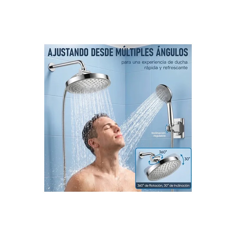 Juego De Cabezal De Ducha De Baño De 6 Piezas