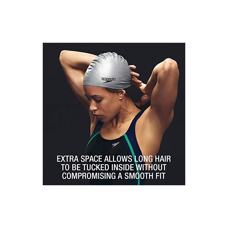 Speedo 7510036-001 Gorra de Natación para Pelo Largo