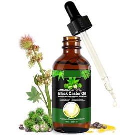 SOCATFOT Aceite de ricino negro jamaicano, un solo ingrediente, 100 puro, prensado en frío, estimula el crecimiento de pestañas, cejas y cabello más  