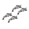4Pcs Garden Gnome Plant Markers Durable Rustproof Decorative Metal Plant