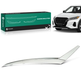 YHTAUTO Front Left Driver Side Bumper Cover Molding Compatible with Nissan Kicks SR 2021-2024, Chrome Bumper Trim Moldings