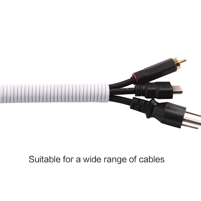 Alex Tech 25ft - 1/4 inch Split Wire Loom Tubing