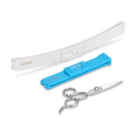 Original CriClip Set and Scissors Hair Cutting Tool - DIY Styling Kit for Layer Bangs Bob Trims Split Ends Professional Shear as Seen on Shark Tank / 오리지널 크리클립 세트 및 가위 헤어 커팅 도구 - 상어 탱크에서 볼 수 있듯이 레이어 뱅을 위한 DIY 스타일링 키트 밥 트림 스플릿 엔드 전문 Shear