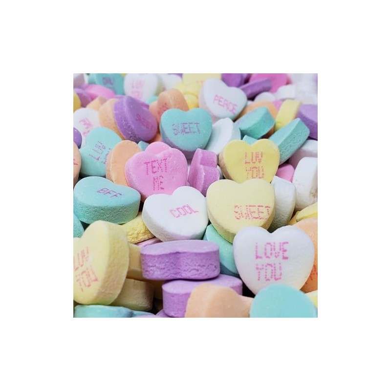 Candy Retailer Valentine's Day Conversation Heart Candies (1 Lb, Small)