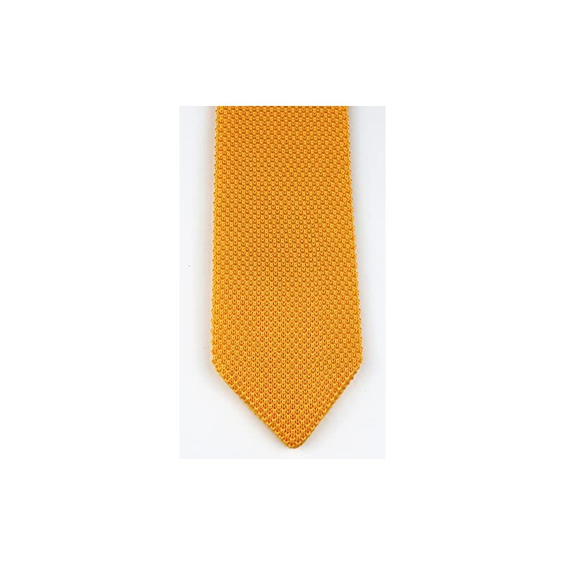 Kihatwin Men's Tender Yellow Eco-friendly Silk Ties Extra Long Knit