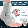 Z ATHLETICS Zenith Ankle Brace, Lace Up Adjustable Support –