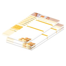PRICARO Ingredients Recipe Pad A4 25 Sheets (Pack of 3)