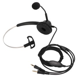 3.5mm PC Phone Headset, 3.5mm Mono PC Business Headphones with Flexible Noise Canceling Microphone and Volume Control for Customer Service in Office, Classroom, Home Conference