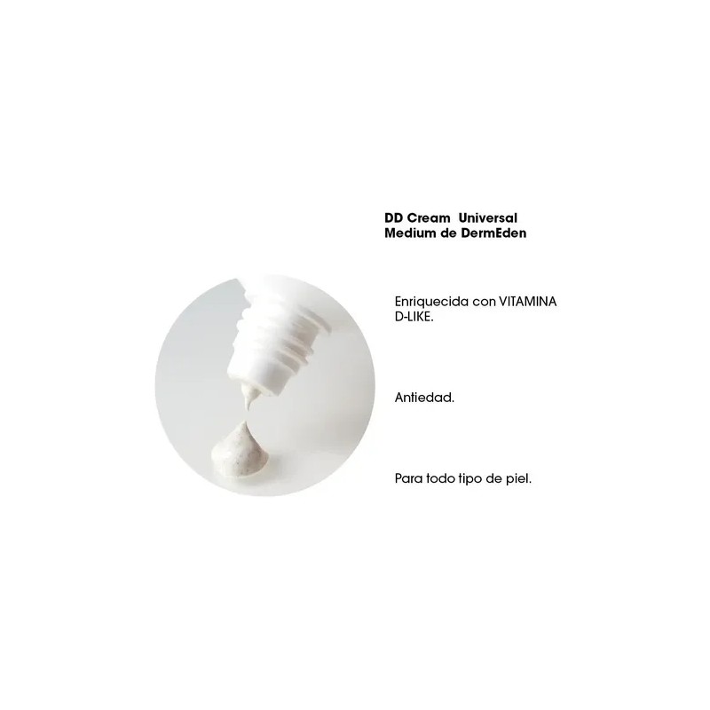 Dermeden Crema Facial DD Cream SPF 50+ Antiedad Hipoalergénica con