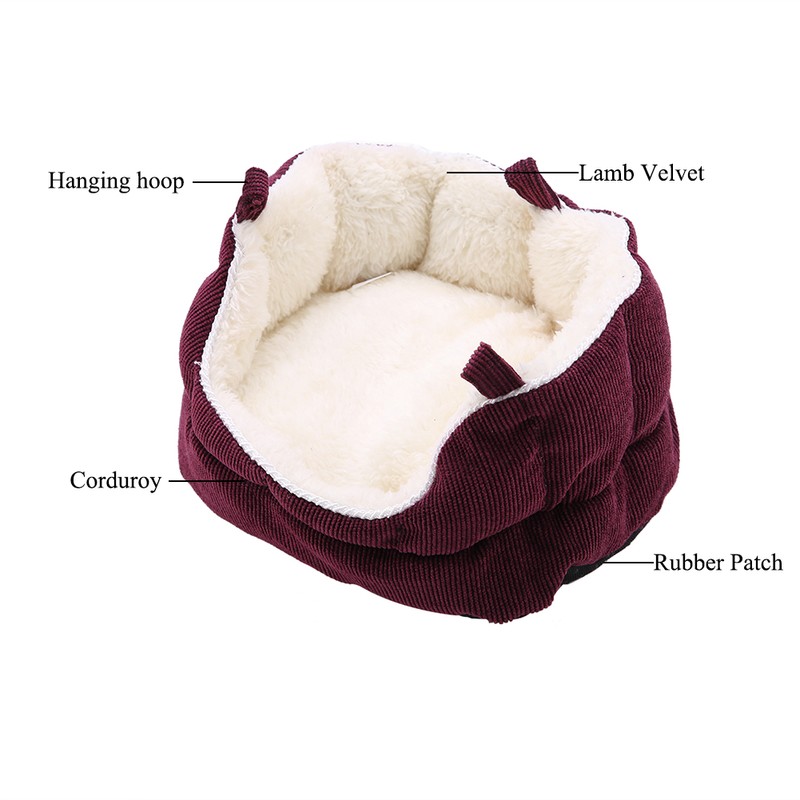 Small Animal Winter Warm Bed House Washable Pet Nest Sofa