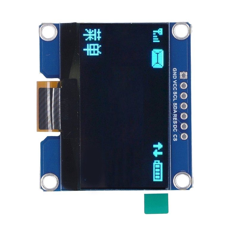 7Pin 1.54in IPS Display Module SPD0301 Drive IC 128X64 SPI