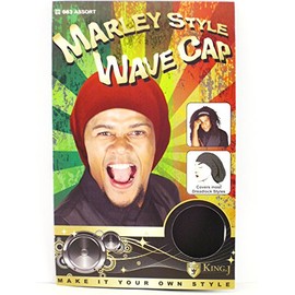 King.J Marley Style Wave Cap for Dreadlocks (Brown)