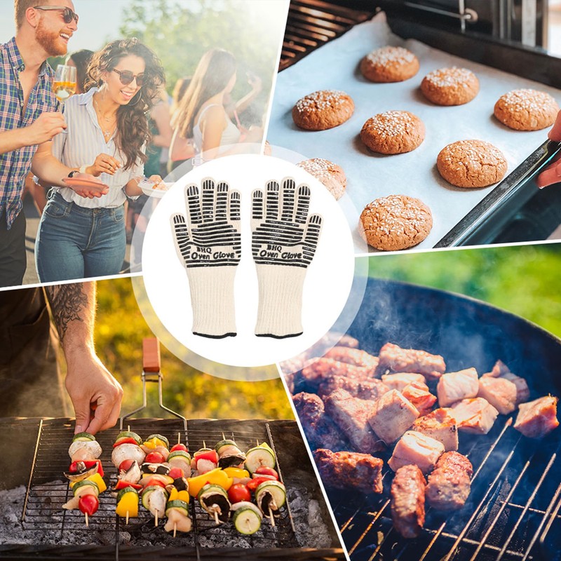 VIP Pioneer Safety Calor 1 Pair 33cms Length BBQ Gloves
