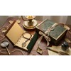 EvZ 5 Inch Mini Vintage Leather Journal, Pocket Size Refillable