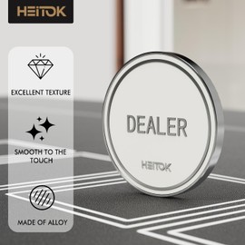 300-Piece Casino Poker Chip Set with Denominations, 11.5g Weighted Chips, 5 Dice, 2 Decks, Compact Aluminum Case for Texas Hold'em, Blackjack