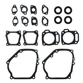 LoloWheat 2 Packs Cylinder Head Valve Cover Carburetor Muffler Crankcase Gasket with Oil Seals Predator 212 Cc Coleman Ct200u Gasket Kit Compatible with Honda GX160 and Clone Engines & Generators