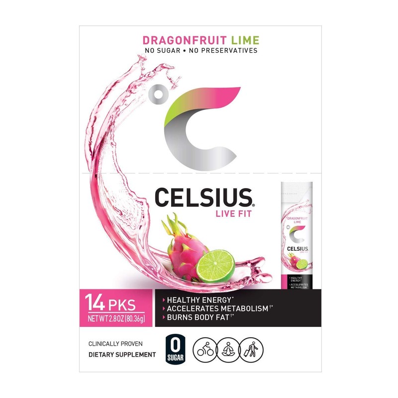 Dragonfruit Lime On-The-Go - Paquete de palillos en polvo, cero