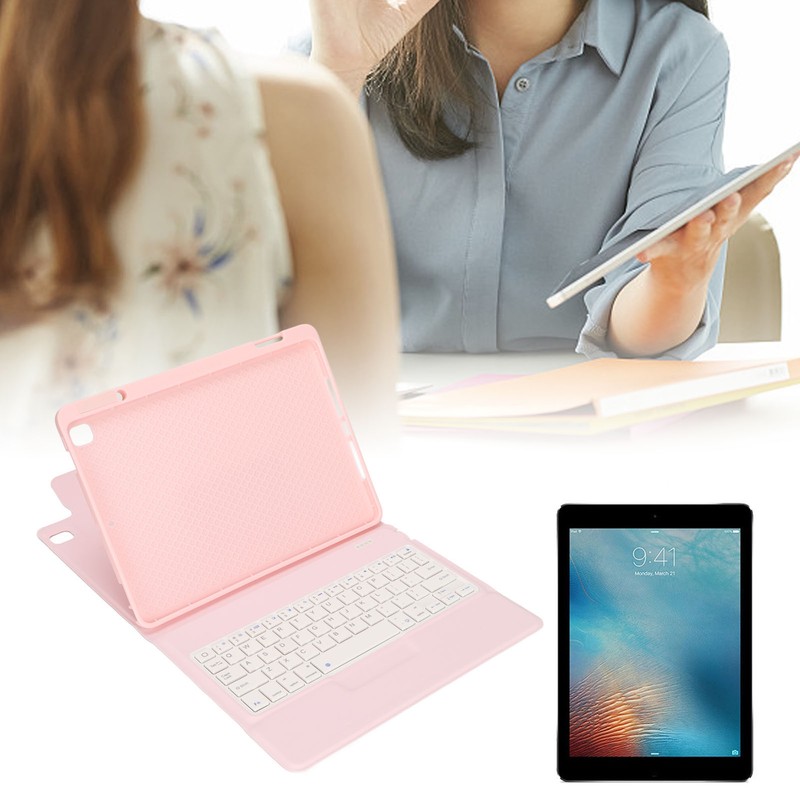 Tablet Case Leather Tablet Protective Cover With Pen Slot Keyboard