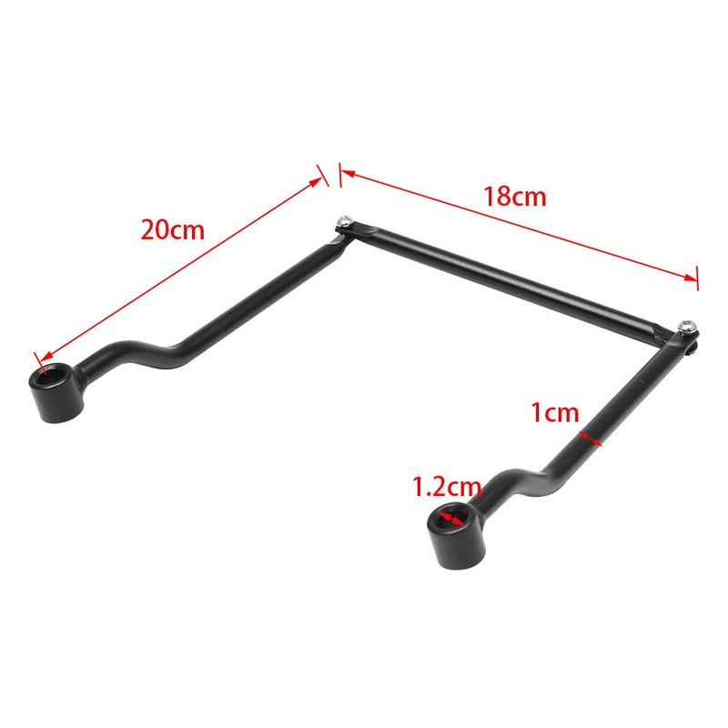 AQIMY Universal Motorcycle Side Bag, Support Bar, Bag Stay, Steel,