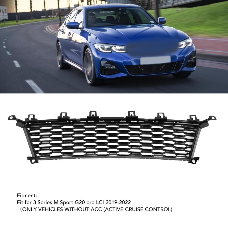 Front Bumper Lower Grille 51118075642 Plastic Car Bumper Center Grill