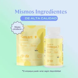 B-FIT B Omega 3 1800 mg Ácidos Grasos - 1080 mg EPA y 720 mg DHA - 90 Cápsulas de Omega-3 de Salmón Noruego y Pescado de Agua Fría - Patente EPAX - Cá