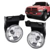 PIT66 Fog Lights w/Bulbs Compatible with DODGE RAM 1500 1994-2001/DODGE