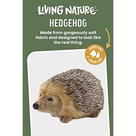 Living Nature Hedgehog Soft Toy | Fluffy Animal | Soft Toy Gift for Kids | 23 cm