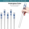 Chopsticks Reusable Ceramic Chopsticks 5 Pairs Porcelain Chopsticks Dishwasher Safe,High-grade