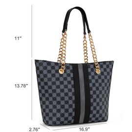 Montana West Tote Bag for Women Chain Top-handle Satchel Handbags Ladies Purses Shoulder Bags MWC-039DGY