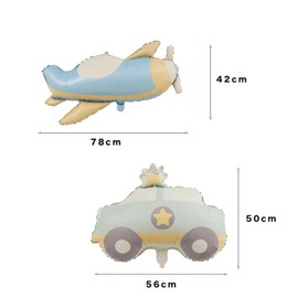 Car Airplane Balloons, Dull Color, Birthday Balloons, Balloons, Decoration, Set, Birthday Decoration, Boys, Birthday Balloons, Girls