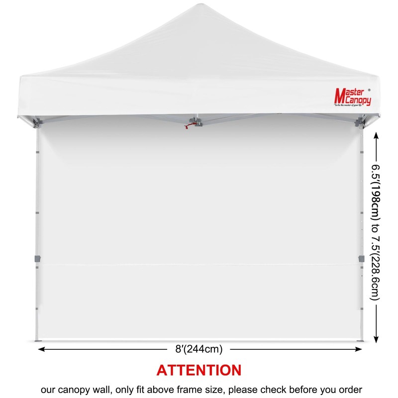 MasterCanopy Pannello laterale per gazebo pop-up da 2,5 x 2,5