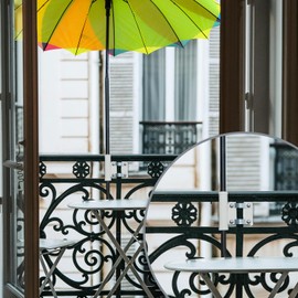 com-four® Parasol Holder and Protective Cases in Various Designs for the Balcony and Garden