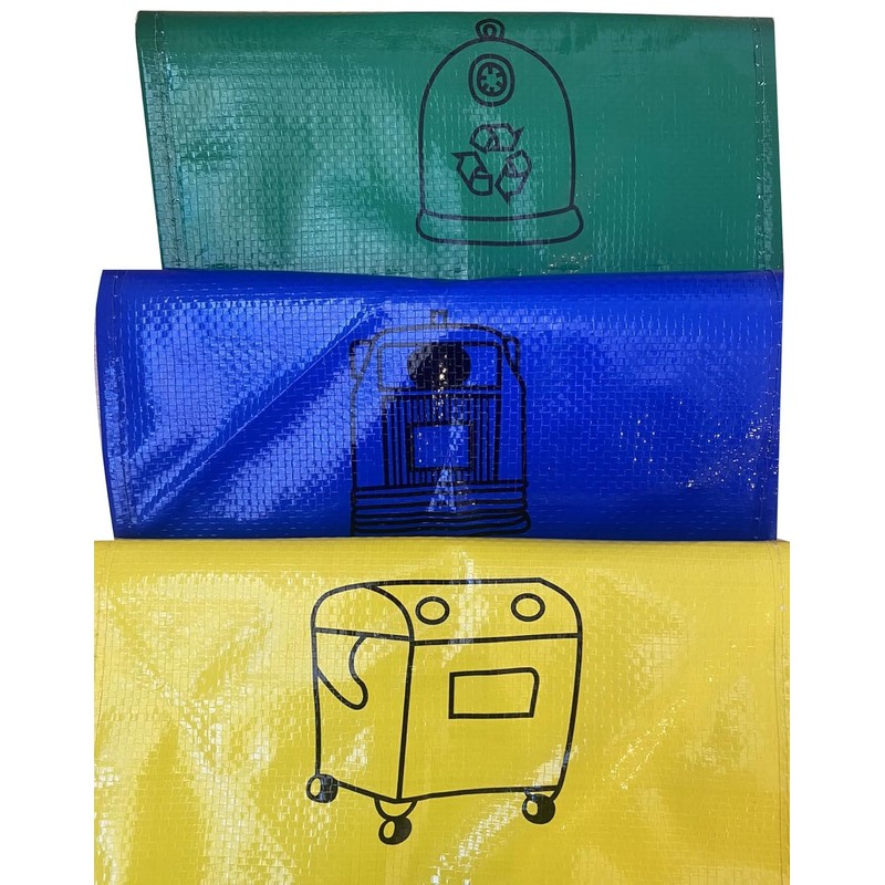 Compact and Economical Recycling Bins – Includes Storage Bag for