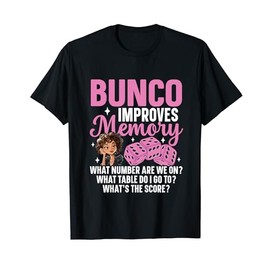 Bunco Prizes Decorations Bunco Night Bunco Player Bunco T-Shirt