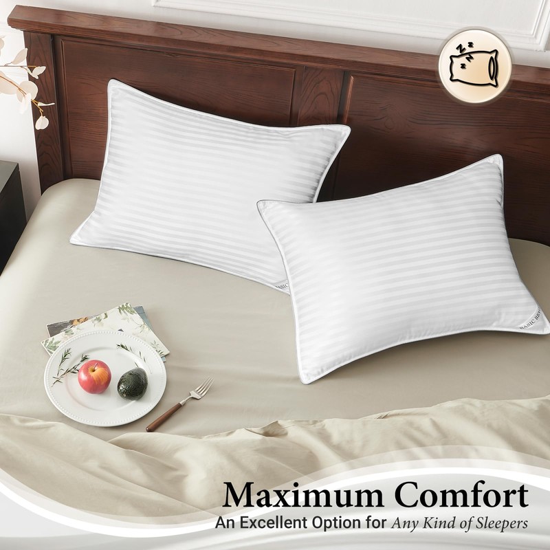 Basic Beyond Queen Size Pillows Set of 2 - Soft