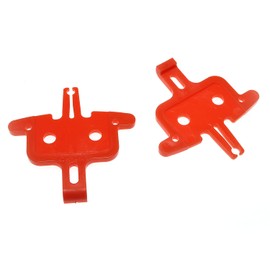 RLECS 2pcs Bicycle Brake Pad Spacer Hydraulic Disc Brake Spreader Instert Tool Parts MTB Bike Road Bike Bicycle Accessories Repair Tool, Red