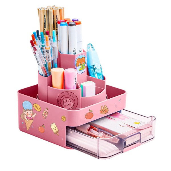 Kaizuca 360° Rotating Creative Pen Holder, Rotating Pen Holder, Desk