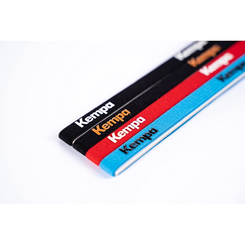 Kempa Cintas de Pelo Head Bands (Pack of 4), Black/Blue/Red,