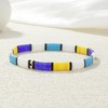 KELITCH Classic Link Bracelets Bangles Tila Beads Stretch Bracelets Summer