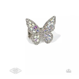 Paparazzi ~ Flauntable Flutter Multi Ring IRIDESCENT-BLA