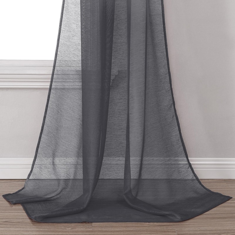 DONREN Dark Grey Window Scarf for Outdoor Decoration - Add