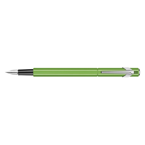 Caran Dache Fountain Pen, Fluo Line, green, with medium nib