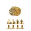 BDHI 100pcs Cone Spikes Rivets Punk Studs Bullet Studs Jacket