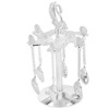 Coffee Spoon Holder Elegant Swan Silver Color Zinc Alloy Rotatable