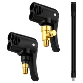 BosuLai Car Valve Adaptor Brass, 2 Pieces Adaptor French Valve, Hose for Tyre Inflator 16 cm, Presta Valve Adapters, Bicycle Valve Adapters, for Cars, Bicycles, Motorcycles