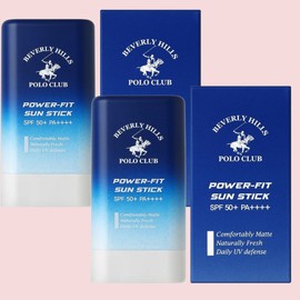 Beverly Hills Polo Club Power Fit Sun Stick SPF50+ PA++++, 19g, 2 pieces / 비버리힐스폴로클럽 파워핏 선스틱 SPF50+ PA++++, 19g, 2개