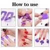 Pack of 80 Nail Polish Protector U-Shape Peel Off Tape,